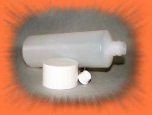 500 ml Rundflasche mit Sprüheinsatz und Verschlus