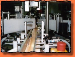 Einlauf zur Etikettiermaschine